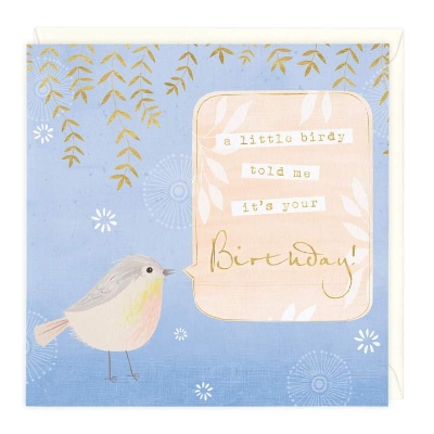 Little Birdy Birthday Card