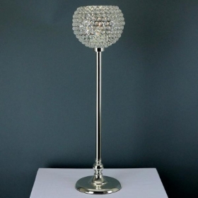 Silver Globe Candle Holder